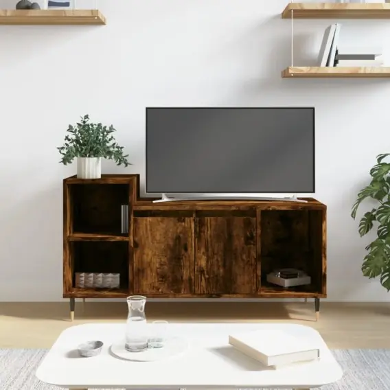 Kup online Szafka pod telewizor, przydymiony dąb, 100x35x55 cm Lumarko! - Hurtownia wielobranżowa Lumarko
